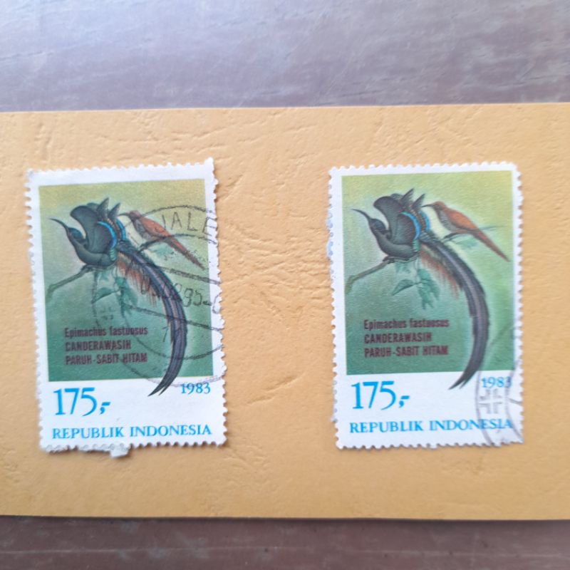 

PERANGKO EPIMACHUS FASTUOSUS CANDERAWASIH PARUH SABIT HITAM 1983. HARGA PER PCS.