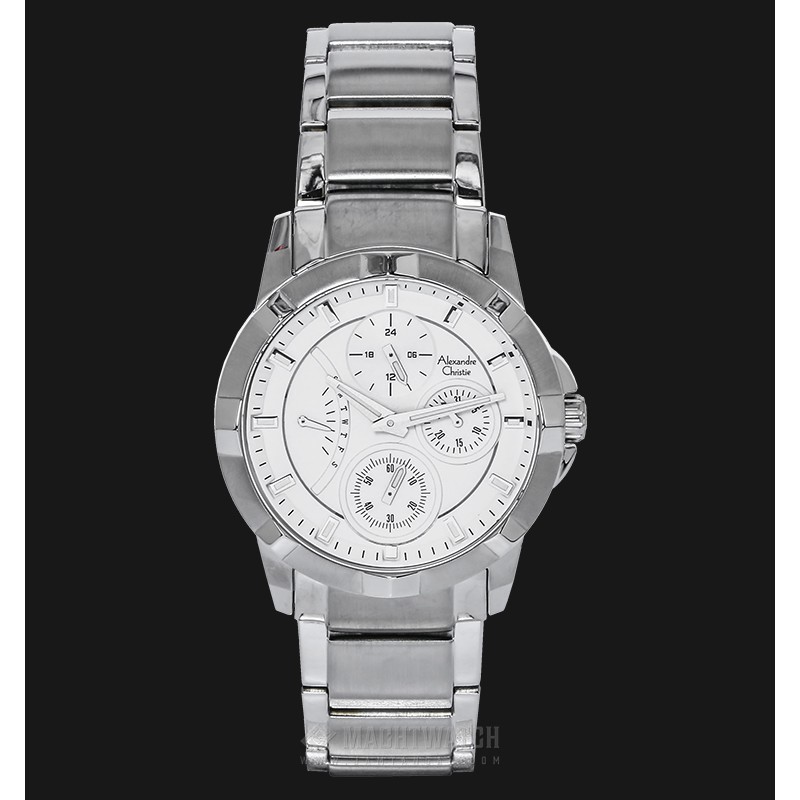 Alexandre Christie AC 2503 BF BSSSL Ladies White Dial Stainless Steel