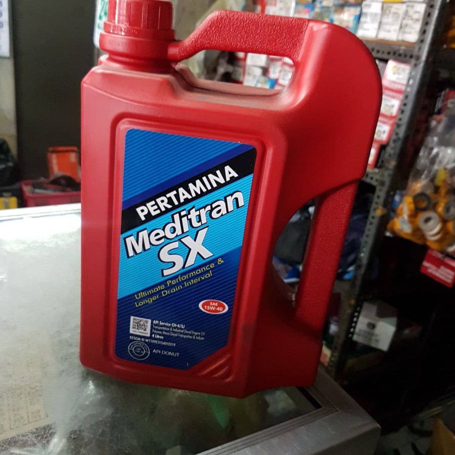 oli mesin diesel meditran sx galon 4 liter pertamina