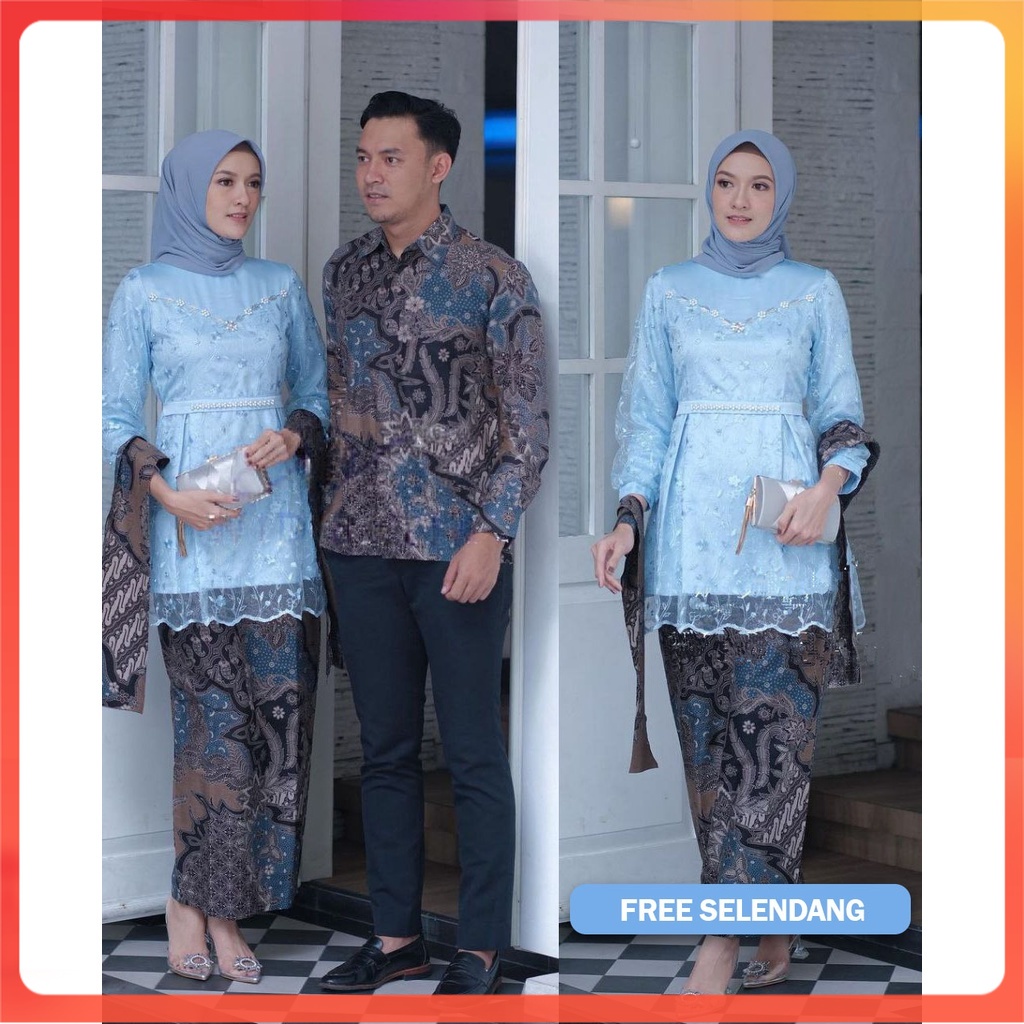 [BATIK COUPLE] Batik Couple Kebaya Modern Kebaya Tunangan Kebaya Wisuda Kebaya Couple Kebaya Tunik Kebaya Kondangan Kebaya Lamaran Arunika 3 PASAR TURI