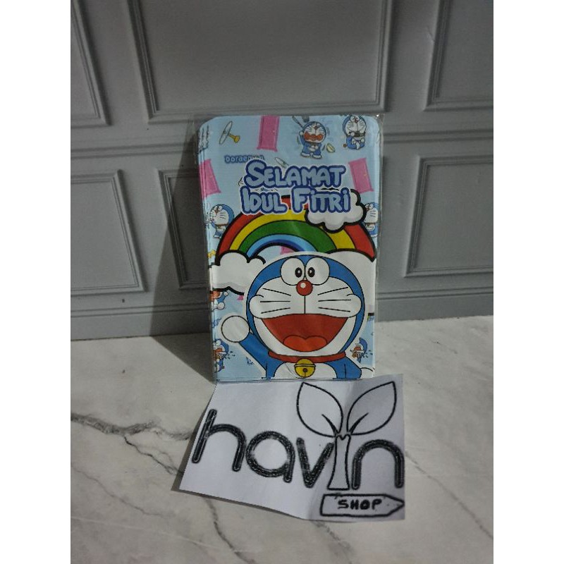 AMPLOP LEBARAN ukuran. M (7cm X 10cm)/ANGPAO IDUL FITRI uk. M-Doraemon