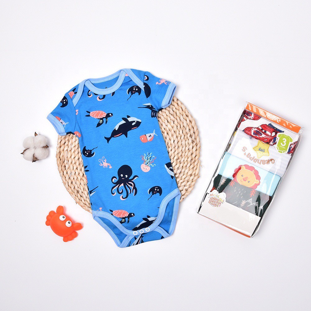 Carter Jumper Bayi Laki Laki Lengan Pendek isi 5 Pcs P019