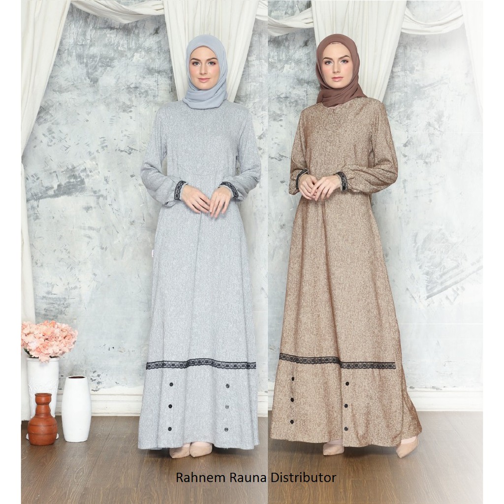 Gamis terbaru / rauna rk 217 / rk 218 / gamis wanita dewasa / gamis kekinian / dress muslim