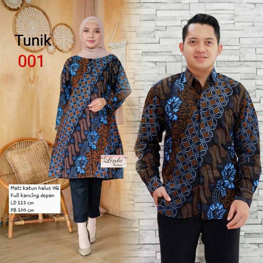 BATIK COUPLE TUNIK KEMEJA PANJANG