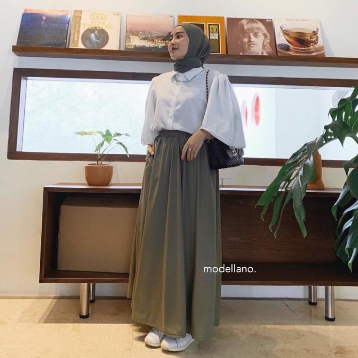 Bestseller--ROK POLOS MAYUNG PREMIUM / BASIC SKIRT / MAY SKIRT ROK MUSLIMAH PANJANG MURAH KERJA NGAN