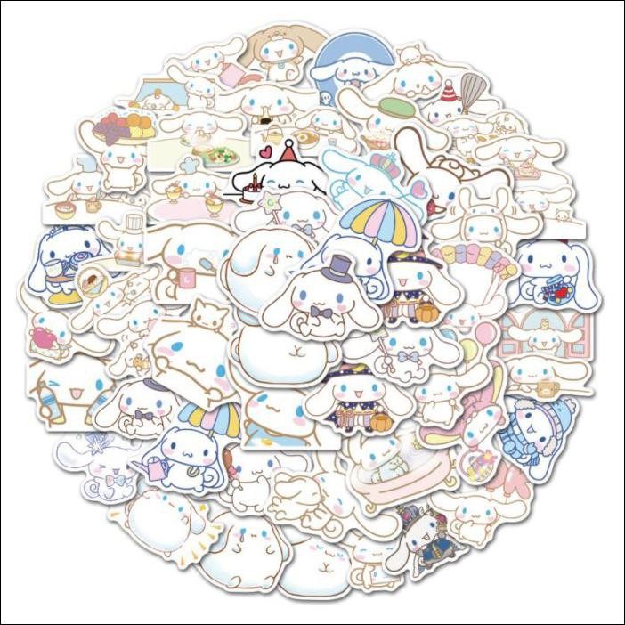 

Sanrio Cute Cinnamoroll Stickers Stiker Deco Bujo Laptop Jepang Lucu