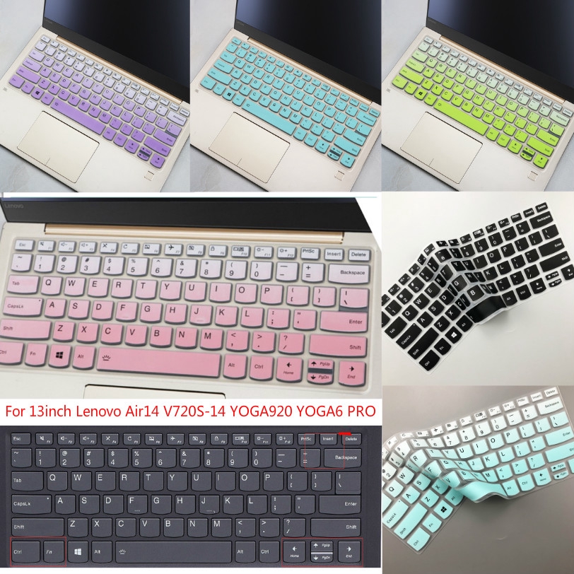 Untuk Lenovo Ideapad 5slim 35i 330s/ideaapad 3slim 5i 320s/Air14 V720S-14 YOGA920 (YOGA6 PRO) Yoga Slim7/Yoga s740/Yoga720 Lembut Ultra-Tipis Silikon Penutup Keyboard Laptop