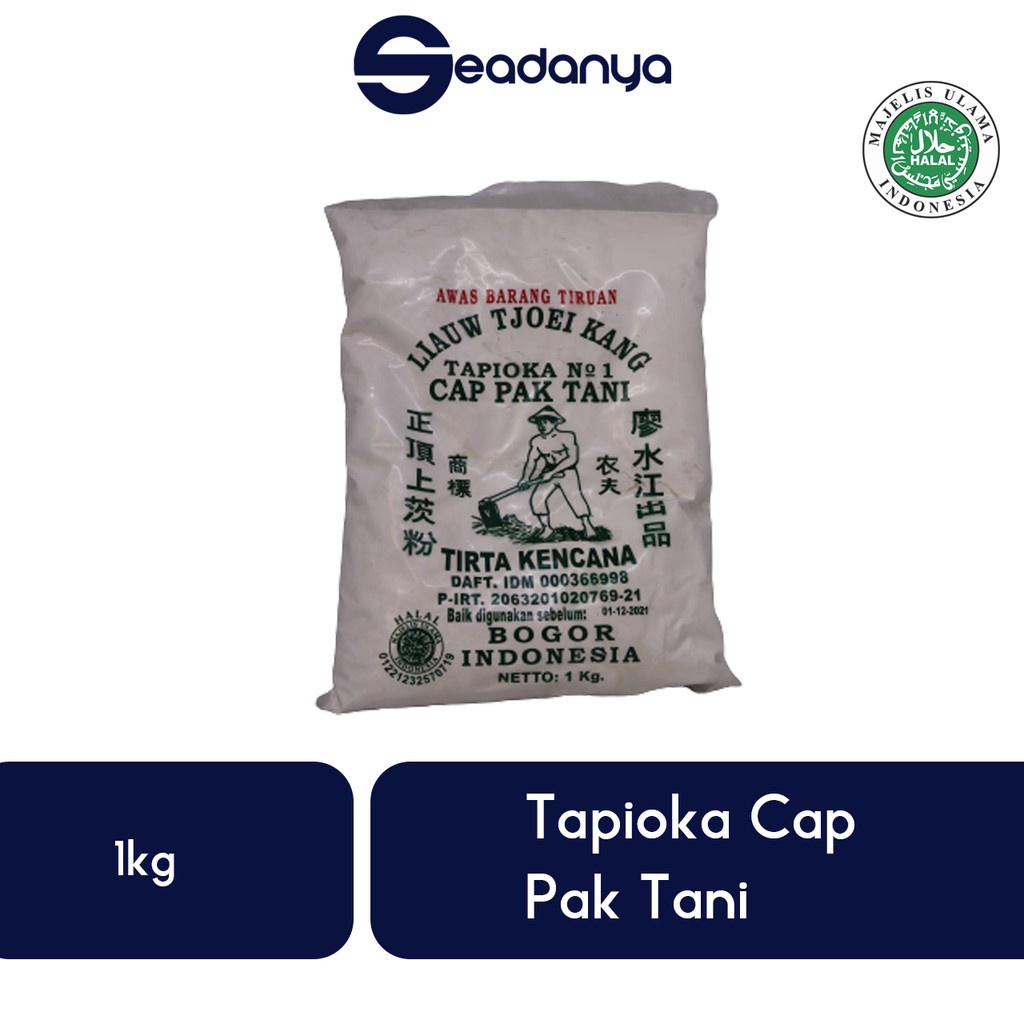 

Tepung Tapioka Cap Pak Tani ( Liauw Tjoei Kang) 1kg