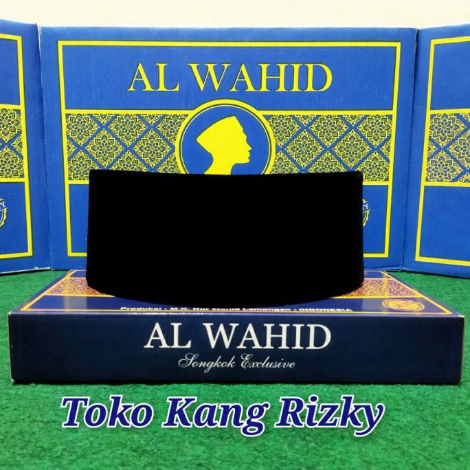 Star Seller Peci Songkok Al Wahid Tinggi 10 Cm - Kopiah Hitam Polos Ac - 3