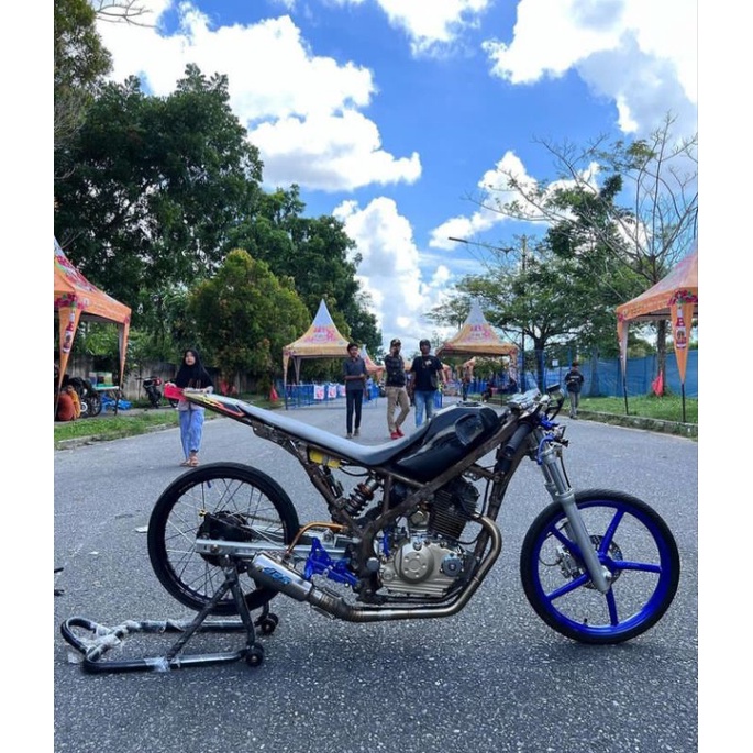 Knalpot D.O.S Muffler Original Jogja KLX D-tracker GP FFA Kompetisi Kolong Bawah Stainless Original 
