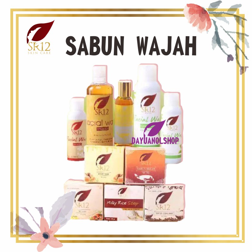 SABUN WAJAH SR12 ORIGINAL / SABUN MUKA BPOM / ATASI KULIT KERING KUSAM