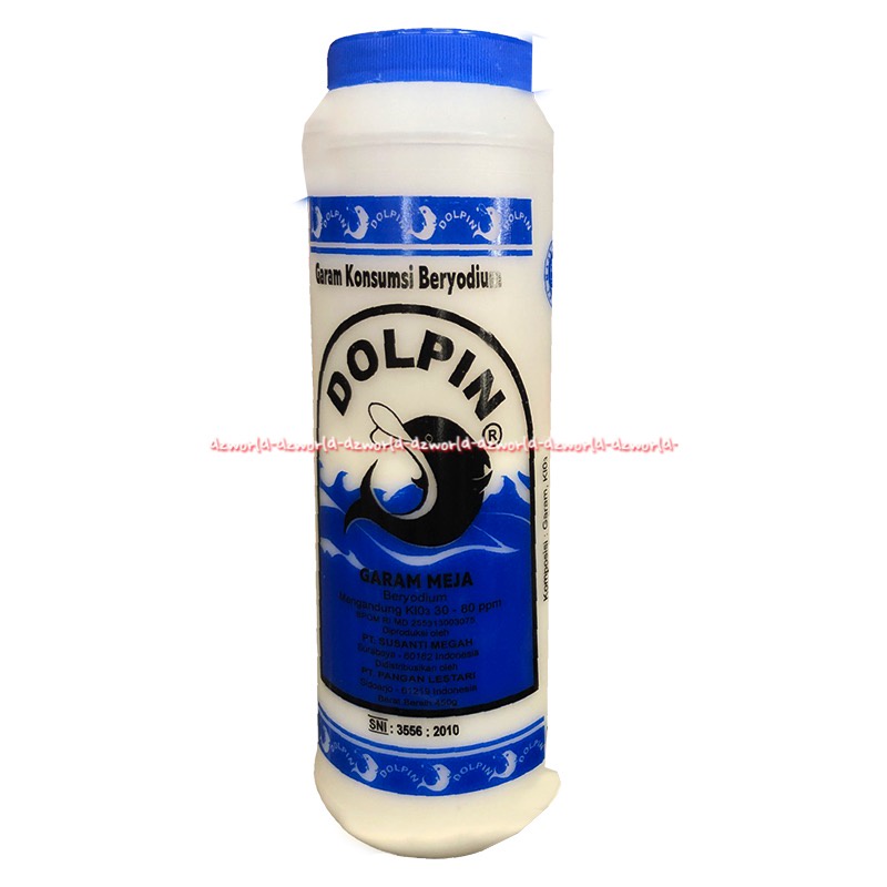 Dolphin Garam Meja 450ml Bottle Salt Dolpin Garam Dapur Yodium Kemasan Botol Dol Phin Salted