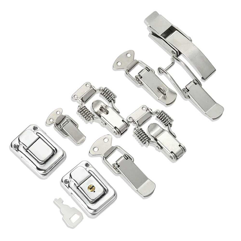 Kancing Kunci Spring Loaded Toggle Latch Catch Hasp Pengait Lemari Koper Laci Bahan Material Berkualitas