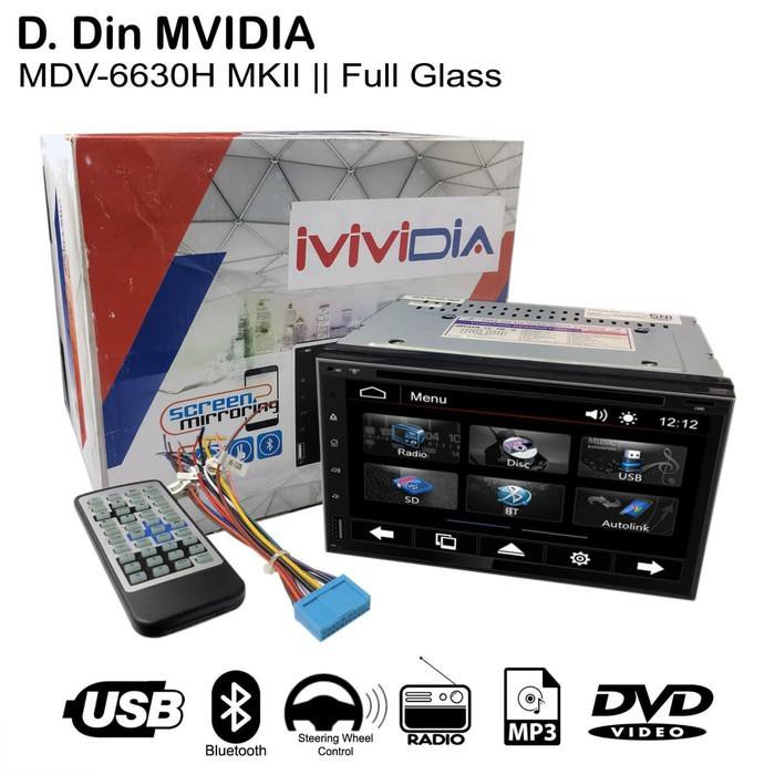 watysalsabillah021- MVIDIA Head Unit Universal Full Glass MDV-6630H - 6.95Inch Diskon