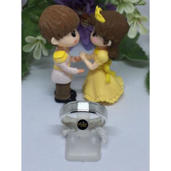 Cincin kawin cincin nikah tunangan pria Palladium murni