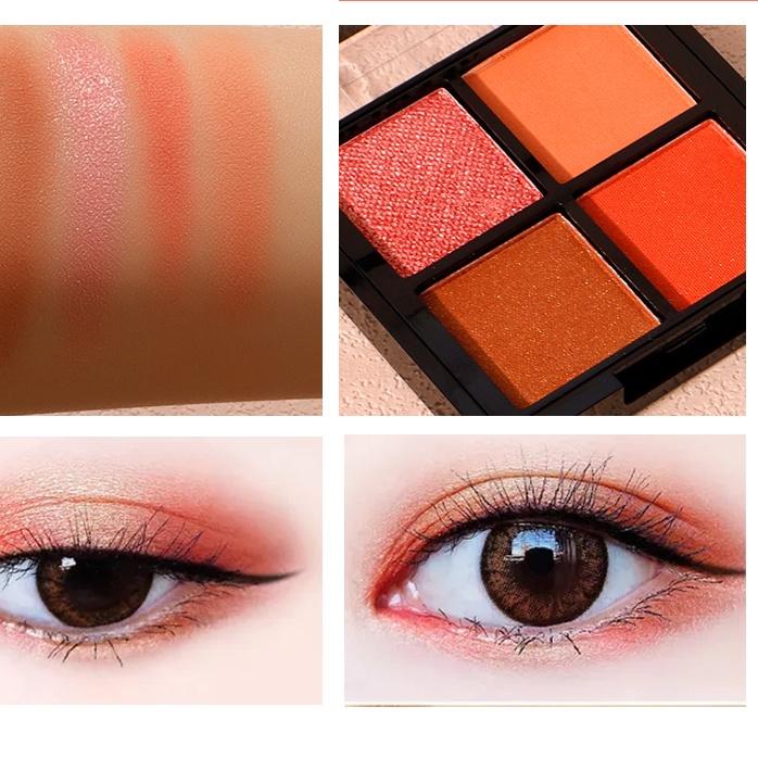 Penjualan khusus Herbaay Eyeshadow 4-colors combo eyeshadow disc-Dance party F⚡ASH SALE/5.5 Brands F