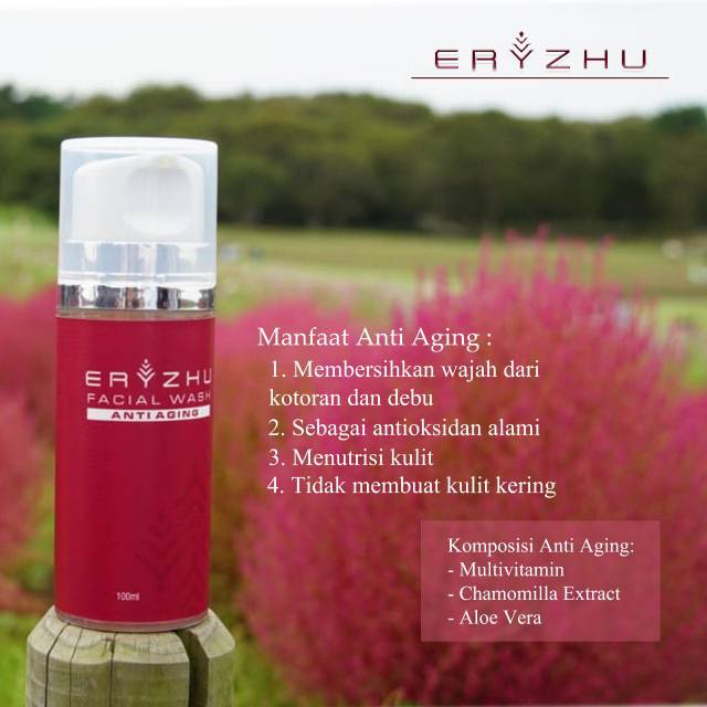 Eryzhu Skincare Facial wash anti aging membersihkan wajah dari kotoran dan debu