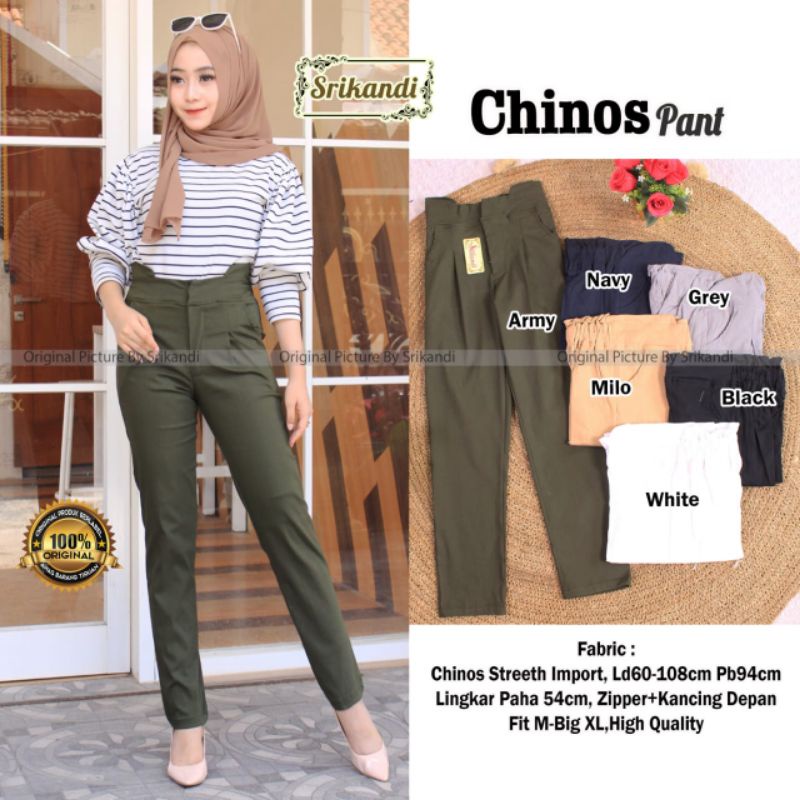 Celana kerja wanita premium / Chinos pant by srikandi / celana chinos wanita premium