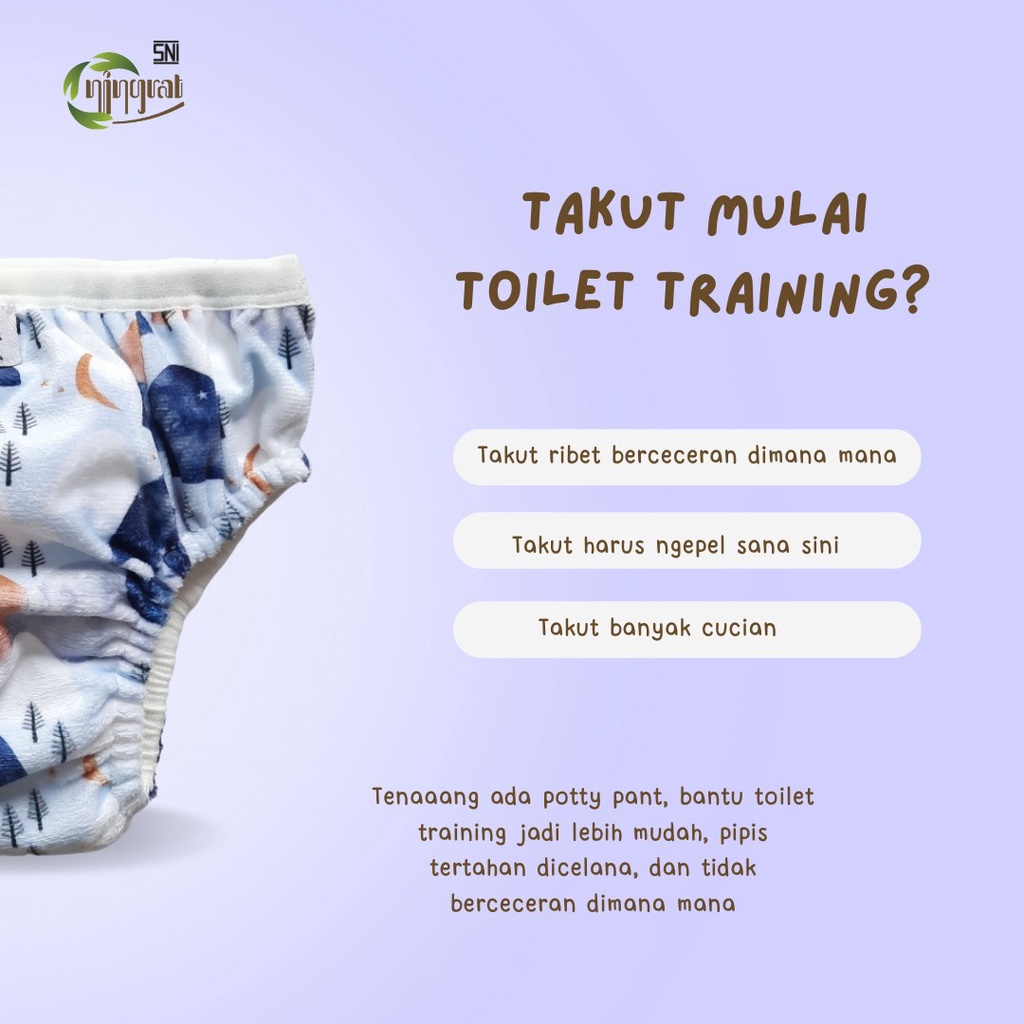 Ningrat Potty Pant Minky Celana Tatur Toilet Training