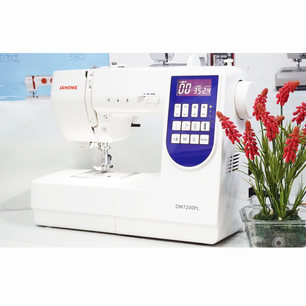 mesin jahit portable merk Janome type DM7200PL - biru tua