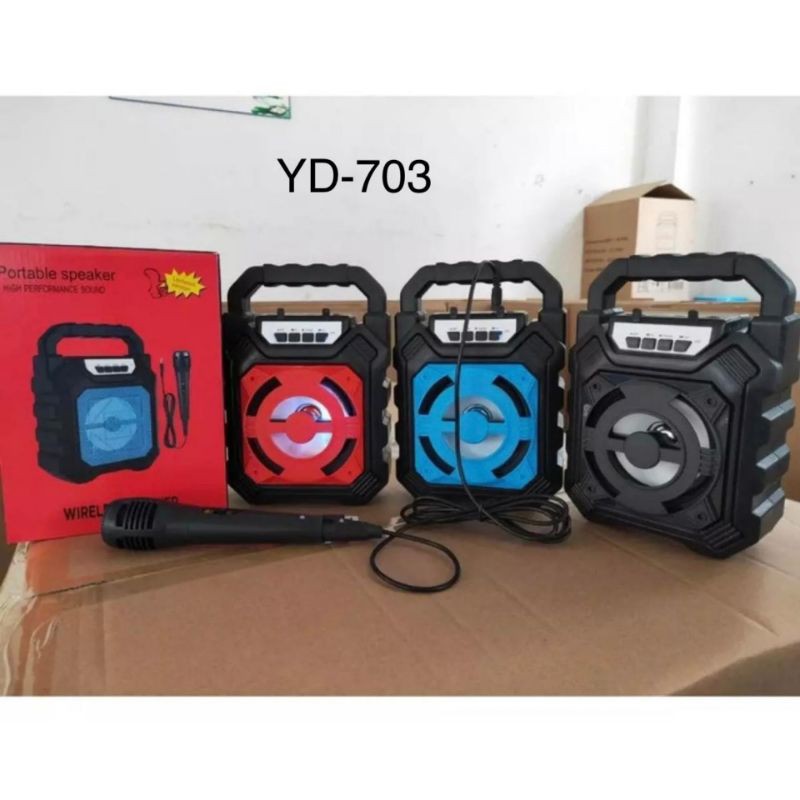 Speaker Bluetooth Portable  YD-703 + Mic