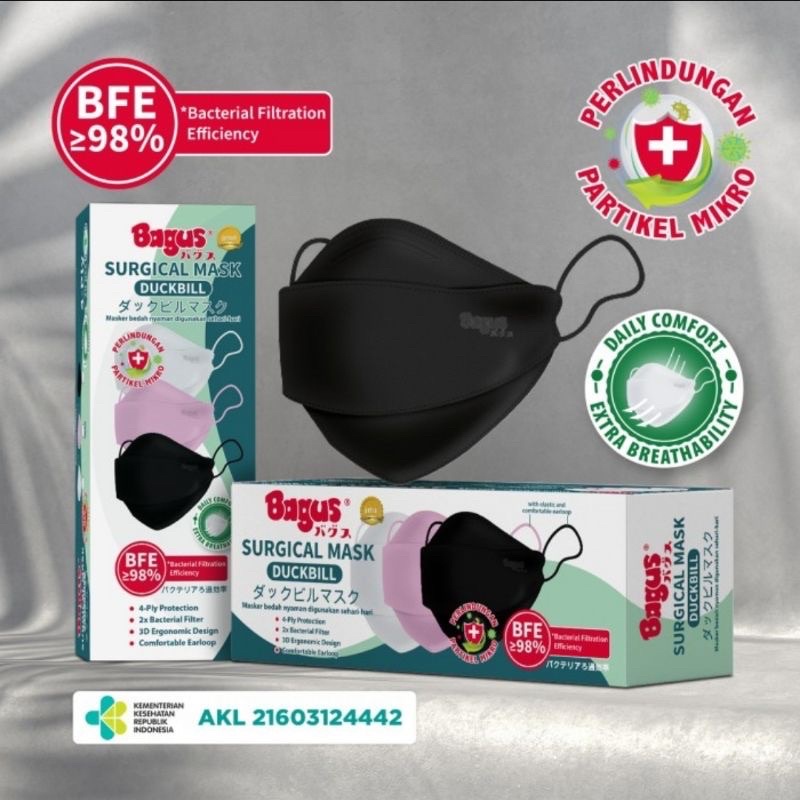 MASKER BAGUS DUCKBILL &amp; KN95 EARLOOP SURGICAL MASK