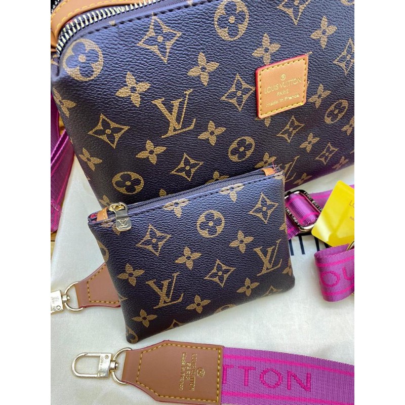 tas lv rutyy GG 2 RUANG BISBAN TALI PINg super FREE POUCH UK 25x16cm