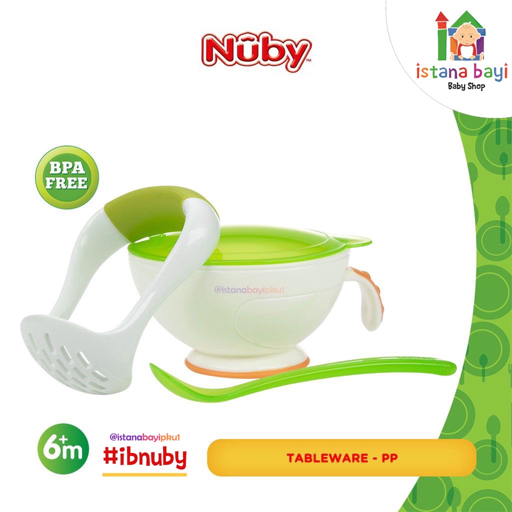 Nuby Kids Garden Fresh Mash N' Feed - Penghancur Makanan