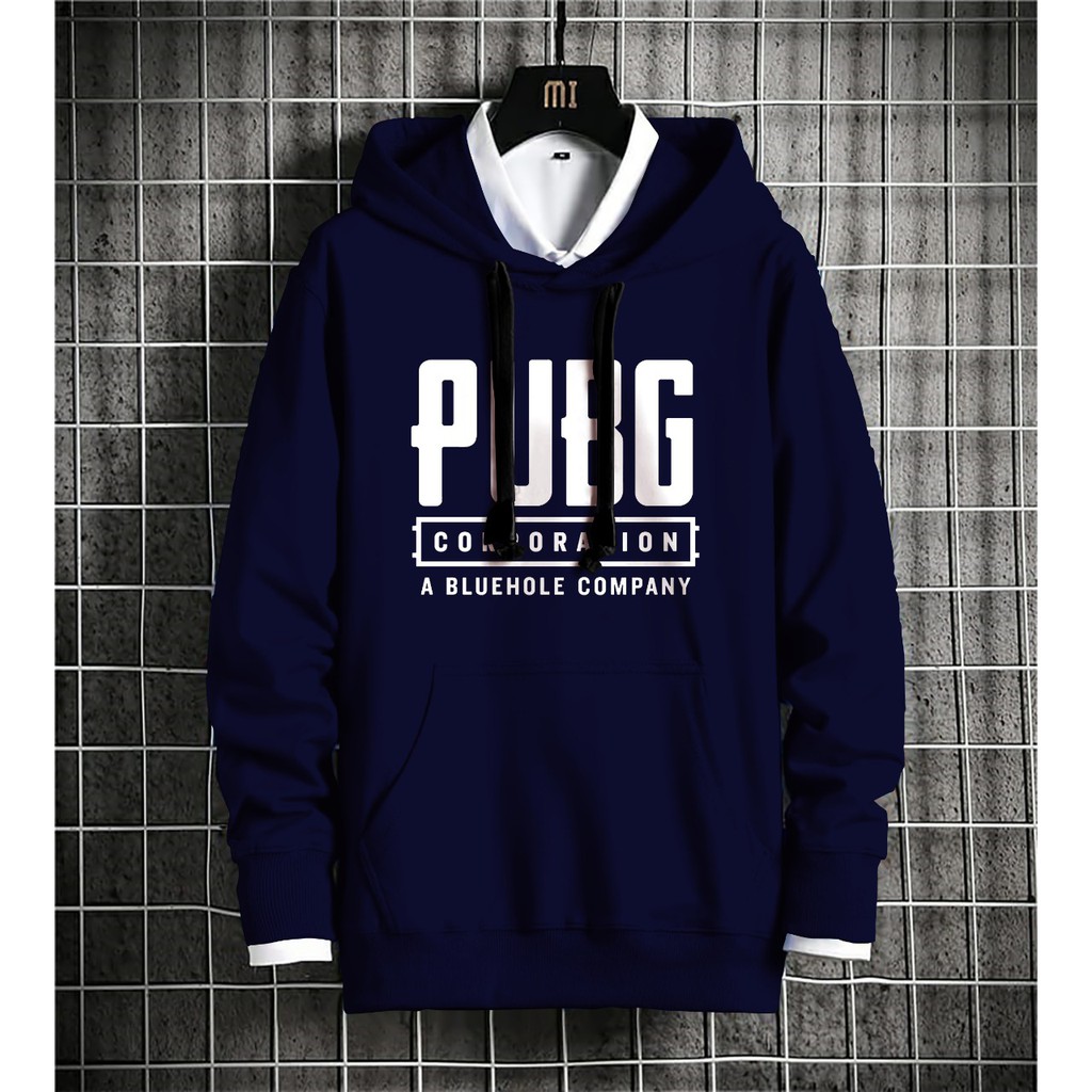 Bisa COD Hoodie Pria / Hodie Pria  / Jaket Pria PUBG Bahan Fleece UK L-XL