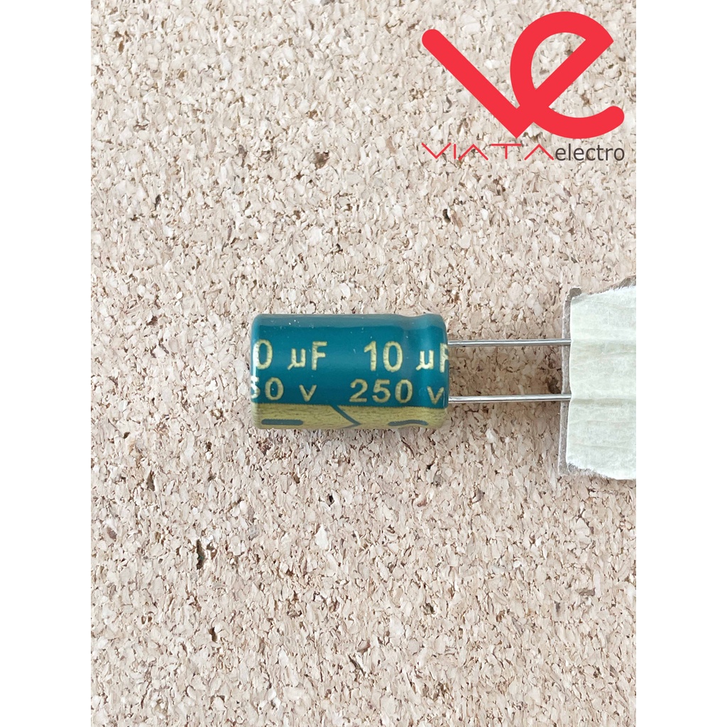 KAPASITOR ELCO 10UF 250V ROLL (1 BUAH) KAPASITOR CAPACITOR ELKO KAPASITOR 10 UF 250 V