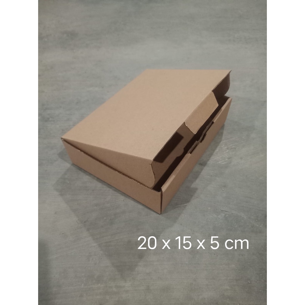 Kardus karton uk. 20 x 15 x 5 cm --Die Cut dan easy usage- multifungsi / aksesories/ dll-2