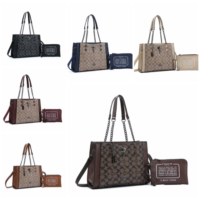 TAS COACH 8657# NEW Arrival COACH Handbag With Pouch (2in1) / TAS COACH IMPORT/ COACH HandBag