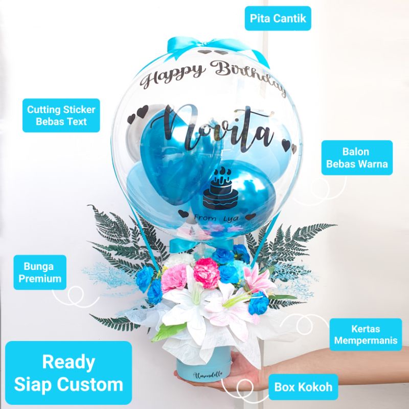 [KIRIM HARI INI] LARGE JUMBO | Balon Bouquet Bunga Premium GEDE BANYAK | Flower Buket Viral Balloon 