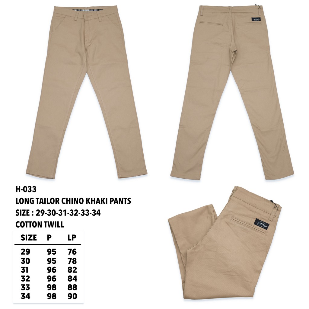 Celana Panjang Chino Pria | Chino Panjang Slim Fit