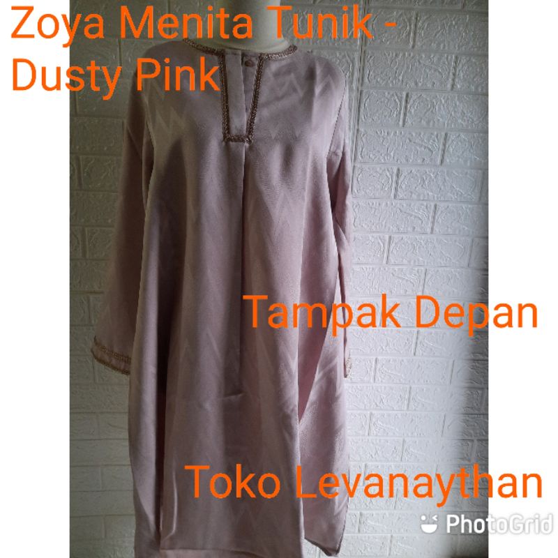 Zoya Menita Tunik - Dusty Pink (M)