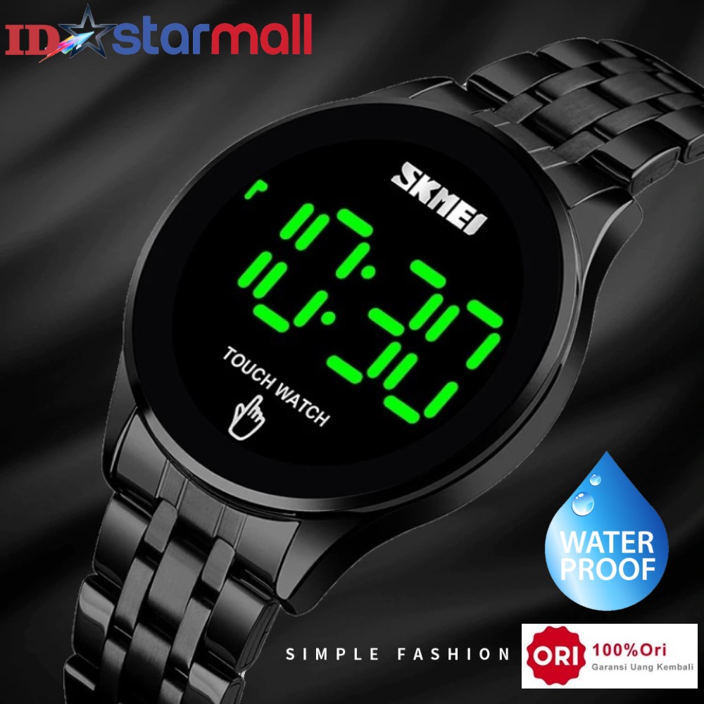 Jam Tangan Digital Pria Stainless Steel Anti Air Baja Tahan Karat SKMEI Original STR1579