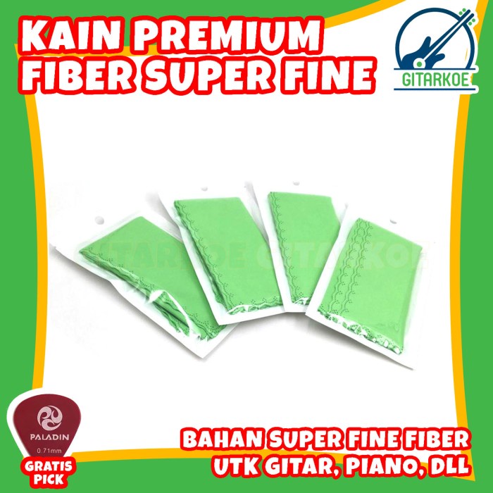 Kain Pembersih Gitar Piano Bahan Superfine Fiber Premium