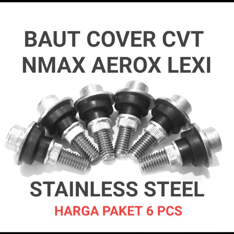 Baut L Cover Cvt Nmax Aerox Lexi Stainless Steel Shopee Indonesia