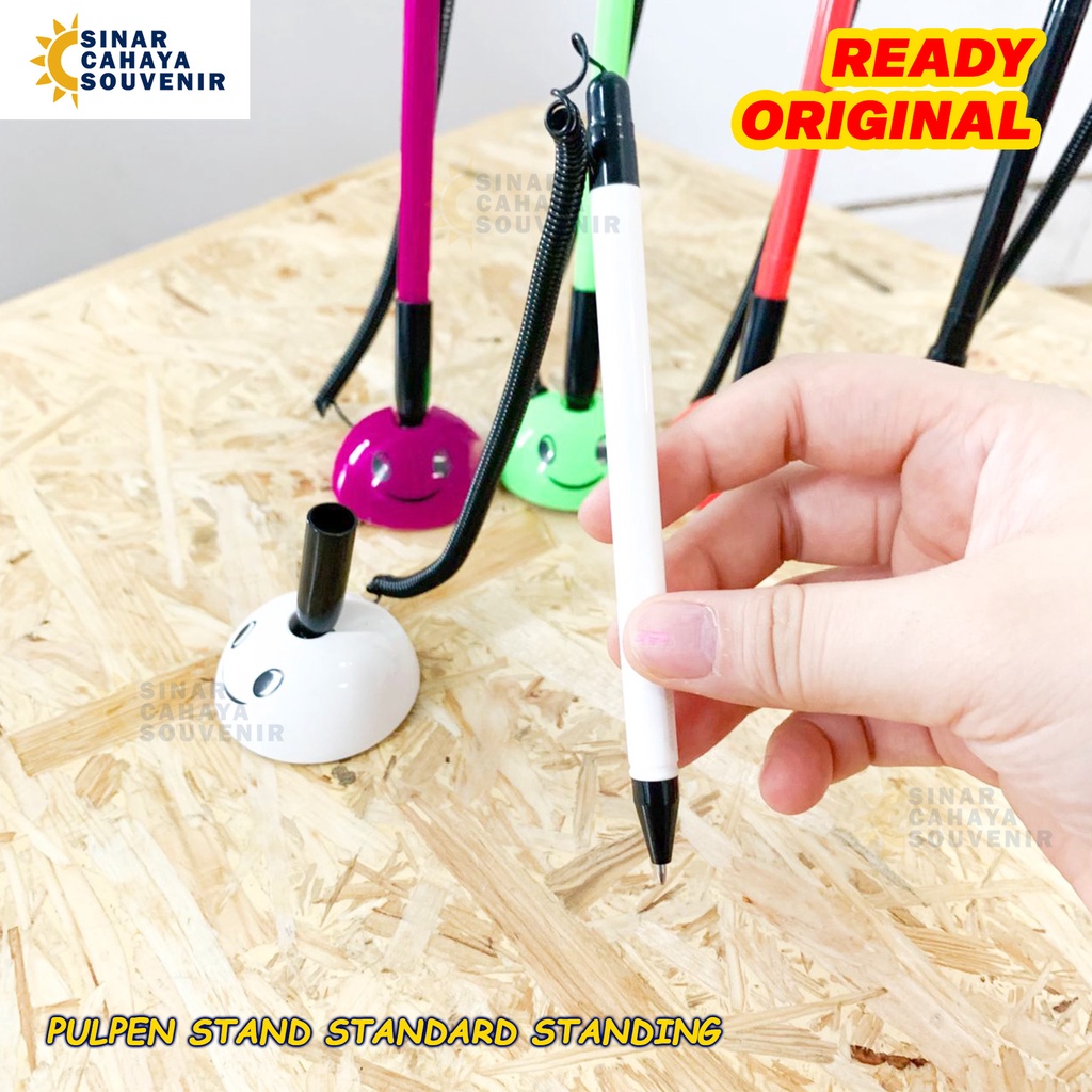 

Pulpen Standing | Pen Standard Standing | ATK Stationery Murah Lucu Imut | Pena Stand Hitam