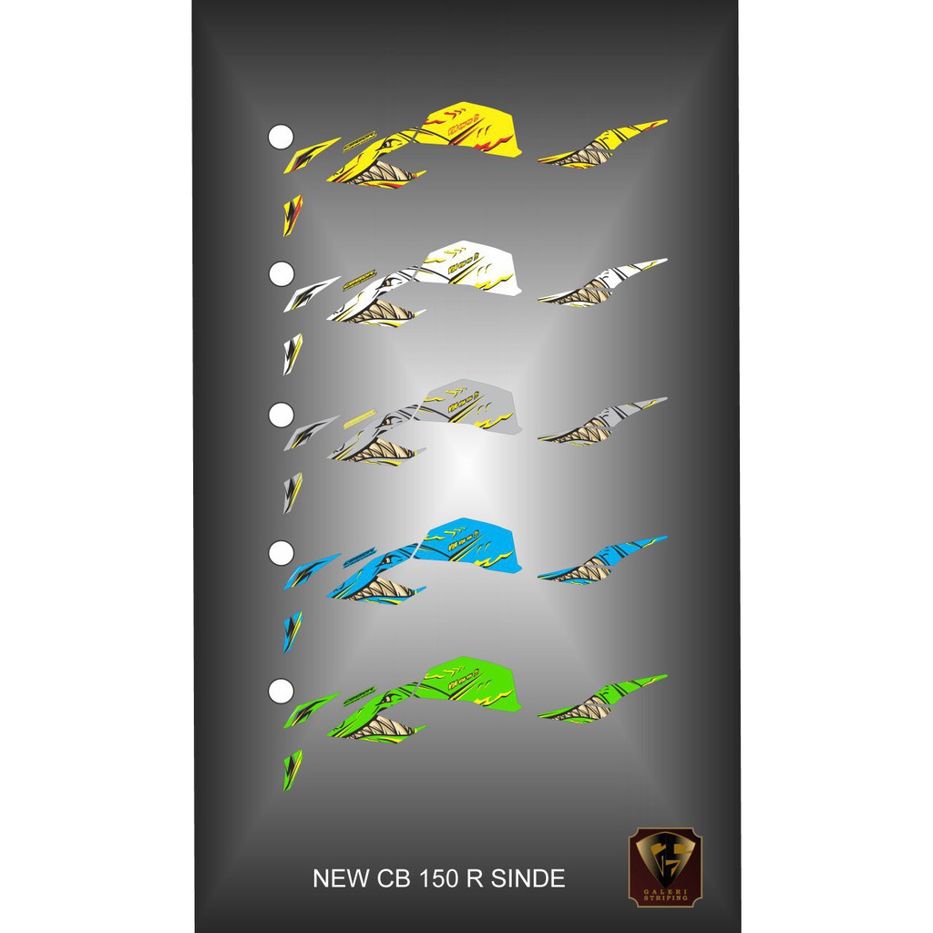 Striping cb 150 r 2016-2019 - Stiker Decal new cb150R sinde