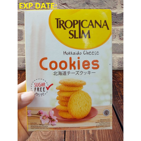 

TROPICANA SLIM COOKIES 100 g (5 sachet x 20g) HOKKAIDO CHEESE/KLEPON