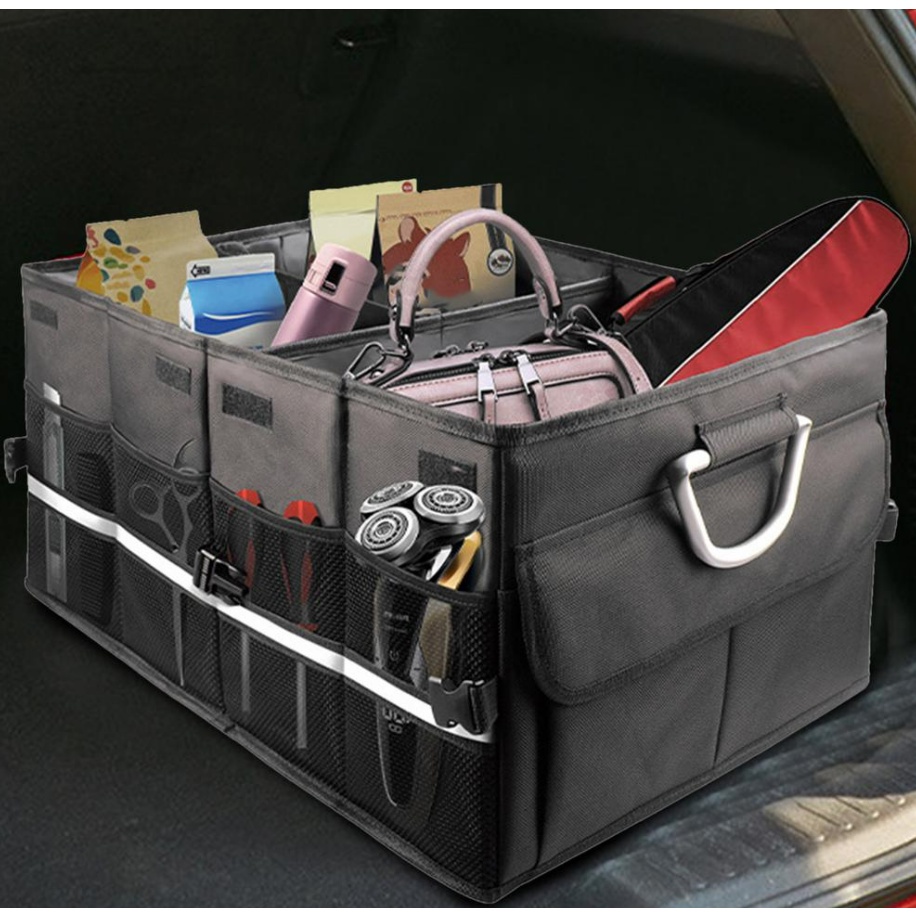 AM-33 Car Box Organizer Trunk Kapasitas Besar Tas Bisa Lipat Portable Bisa Bawa Ke mana aja Serbaguna Car Storage Bagasi Mobil Merapikan Bagasi Mobil Cocok Camping Traveling