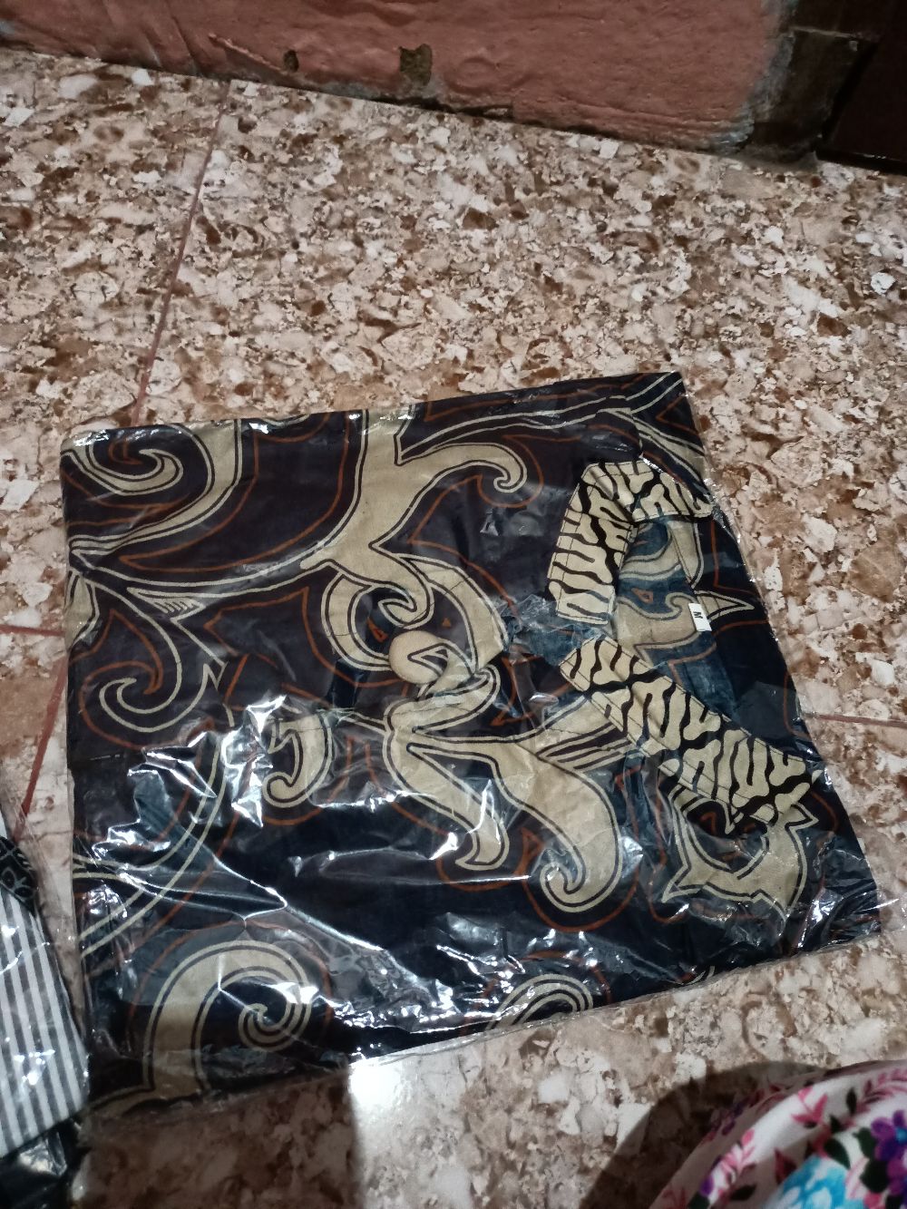 Tey-17 Batik Wanita Asj Sa Hrb026 Kenongo Kemeja Tosca Pendek