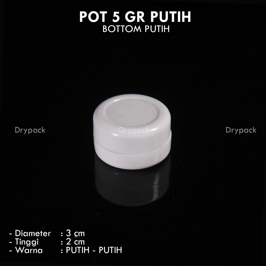 Pot Cream 5 gr Putih - Putih