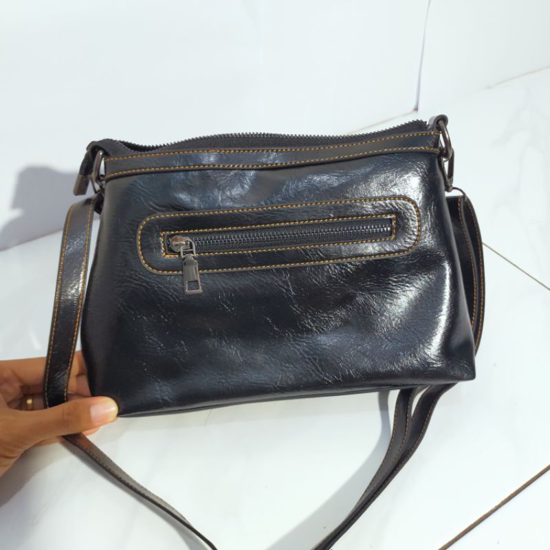 HELENA VINTAGE TAS SLEMPANG SEMI KULIT