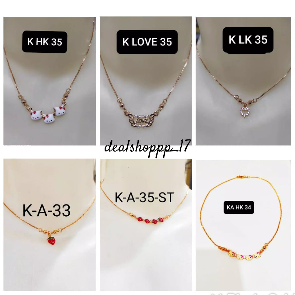 dealshop KALUNG TITANIUM AKSESORIS FASHION ANAK- ANAK  T-35(ANTI KARAT)