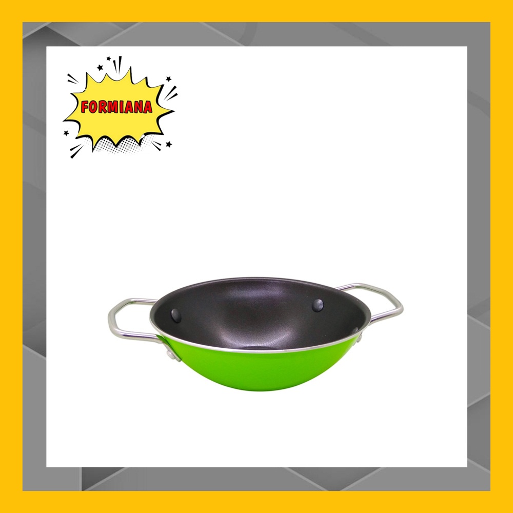 FM - Maxim New Halania Mie Wok 19 cm + Piring Kaca