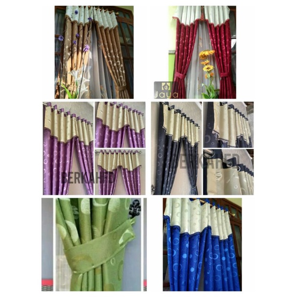 Poni Gorden Polkadot Poni Tempel korden Terbaru Ruang Tamu Gorden Motif Polkadot Minimalis Pendek Ka