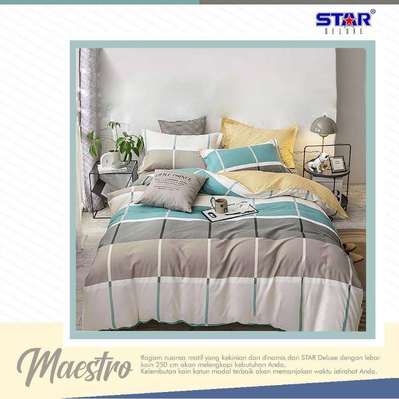 pillowmart sprei karet keliling motif serba kotak 2