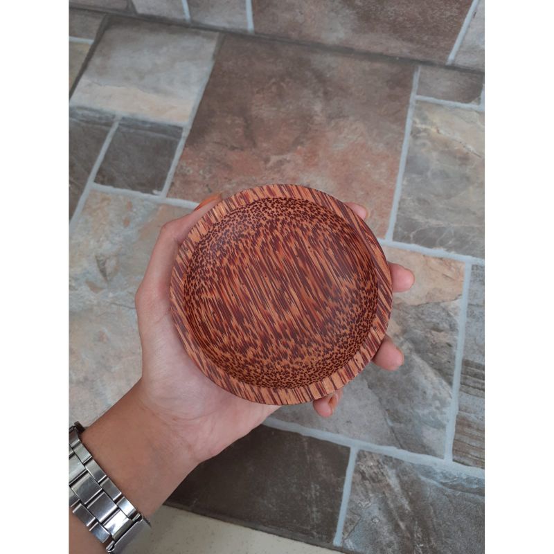 Cobek Kayu kelapa d10cm/ Tempat Sambal Kayu Kelapa d10cm